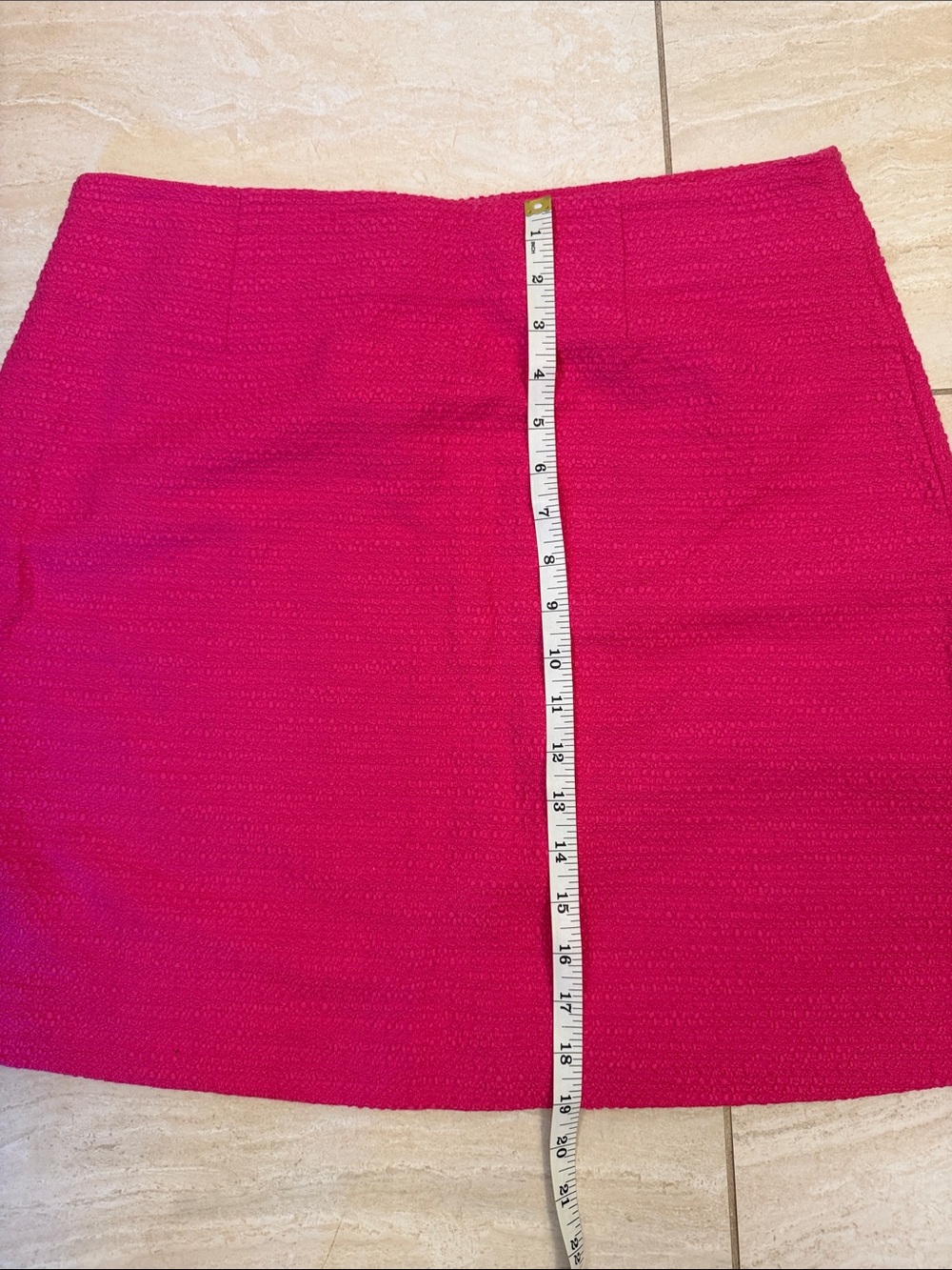 CAbi Hot Pink Textured A-Line Mini Skirt - Picture 5 of 5